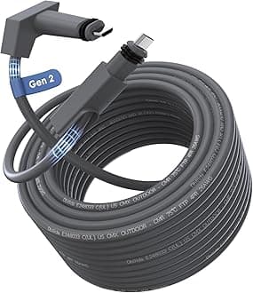 Dbilida Starlink Cable 100 FT, CMX CMR Rated 26AWG, 1200Mbps Rectangular Satellite Replacement Gen 2 Extension Cable for Starlink Gen 2