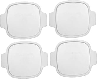 Stovetop A-1-PC 1.5 Quart Square White Plastic Lid - 4 Pack
