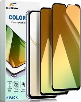 Privacy Tempered Glass Screen Protector for Samsung Galaxy a14 5g Screen Protector, 6.6 inch,Gradient Colorful, Anti-Spy, Anti-Blue Light，No Bubble