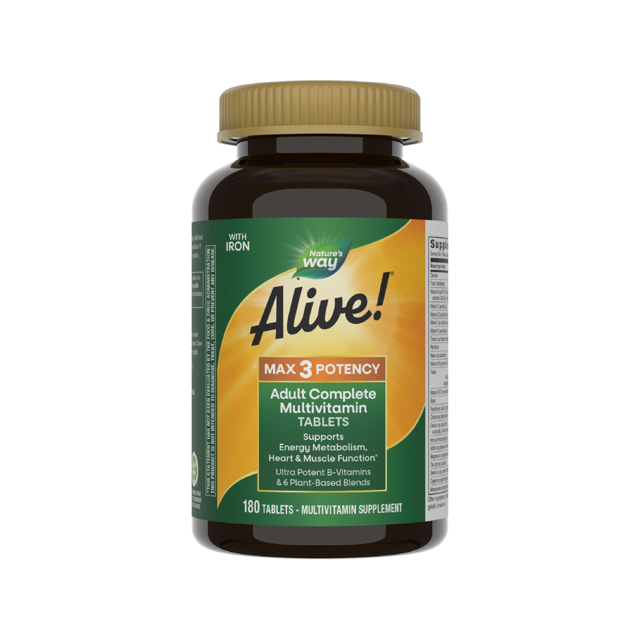 Alive! Max3 Potency Multivitamin with Iron