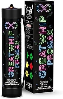 GreatWhip Whipped Cream Dispenser Cartridges, 4.4L 3000G Tank, 1 Cylinder