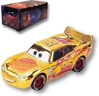 Die-Casting Racers Toy Cars, Safety Alloy Material for Childs, Beauty Color Box Packaging for Your Son Birthday, Inspired by Favorite Characters, Gift for 3+ Years Old (MCQ Fire)