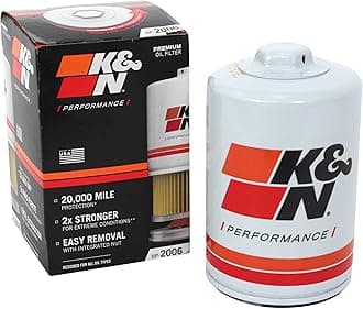 K&N Premium Oil Filter: Designed to Protect your Engine: Fits Select CHEVROLET/GMC/BUICK/CADILLAC Vehicle Models (See Product Description for Full List of Compatible Vehicles), HP-2006