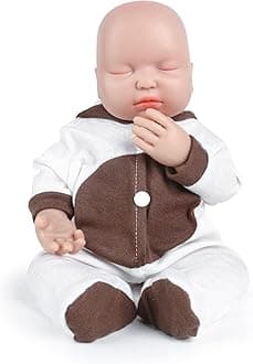 Vollence 14 inch Reborn Silicone Baby Dolls Lifelike Realistic Newborn Platinum Babies Toys for Kids Children Birthday Christmas Toys Gifts - Girl