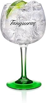 Tanqueray G+L GmbH Copa Glass, Gin Tonic, Curly Longdrink, Alcohol Drink Glass, 500 ml