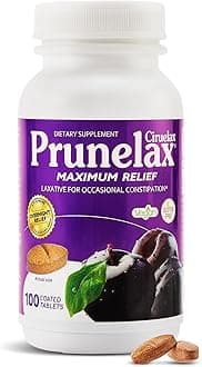 Ciruelax Maximum Relief Natural Laxative for Occasional Constipation, 100 Tablets