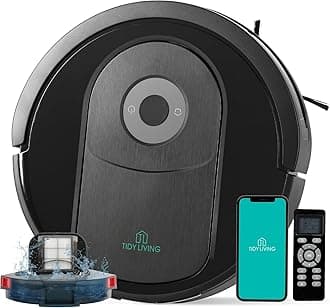 Xcity Robot Vacuum and Mop Combo, 4000Pa Suction Robot Vacuum Cleaner with Water Tank & Dustbin, Self-Charging Smart Vacuum Compatible with App, Ideal for Pet Hair, Hard Floors & Carpet