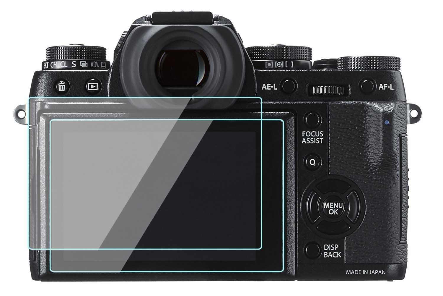 Screen Protector Compatible for Fujifilm X-T1 X-T2 Camera (3 Pack), 9H Tempered Glass Anti-Bubble Anti-Scrach