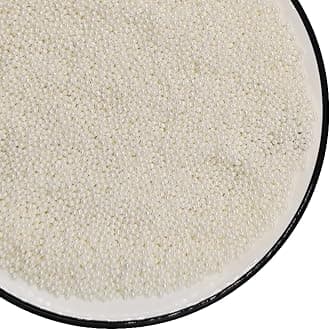 Edible White Pearl Sugar Sprinkles 4.23 oz, 2mm Nonpareils Candy Pearls Ideal for Baking,Cake and Cupcake Toppers,Cookie Decoration,Ice Cream Topping,Wedding Shower Valentines Halloween Christmas