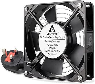 AC 220V 120mm Fan 120mm x 25mm 240v Axial Fan Dual Ball Bearing Brushless Cooling For DIY Ventilation