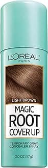 Magic Root Cover Up Temporary Gray Concealer Spray - Light Brown