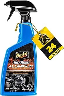 Meguiar's Hot Rims Aluminium Wheel Cleaner for Uncoated Aluminium and Sensitive Material aftermarket Wheel Cleaning Extreme Cling Foam Formula