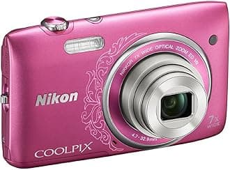 Nikon COOLPIX S3500 20.1 MP Digital Camera with 7x Zoom (Decorative Pink) (OLD MODEL)