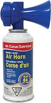 SeaSense Air Horn – Large Size (3.5 oz), 118 dB – Loud 1 Mile Range, Meets EPA & USCG Standards – Great for Boat & Marine Safety, Ideal for Sporting Events Such as Football & Soccer