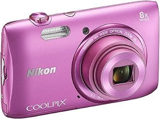 Nikon COOLPIX S3600 20.1 MP Digital Camera with 8x Zoom NIKKOR Lens and 720p HD Video (Pink)