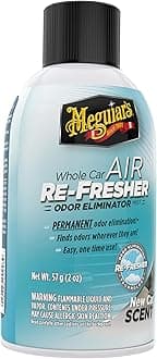 - Meguiar's® Whole Car Air Re-Fresher | Eliminates permanent Odour | produces new car scent | One time solution for removing any strong odour