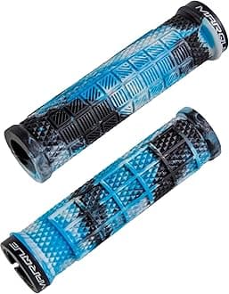 MARQUE Grapple MTB Grips - Mountain Bike Grips with Single Lock On Collar for Handlebar, for BMX, E-Bike, Scooter, Beach Cruiser & Most Adult Bicycle Handlebar, Anti-Slip & Comfortable