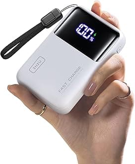 INIU Power Bank, 20000mAh 65W Mini USB C Laptop & Phone Portable Charger, Fast Charging Flight Cruise Ship Family Essentials Traveling Powerbank for College Students Travelers Teen Boys Girls, White