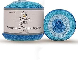 Hobby Lobby Yarn Bee 3 - Light Yarn for Crocheting & Knitting – Soft Yarn Skein – 335 Yards of Cotton Yarn for Crocheting Blankets, Hats, & More – Craft Supplies for Handcrafting, Just Relax
