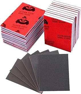 21 Pcs Sanding Sponge Set, 320-3000 Grit Ultra Fine Pads, Soft Foam Sand Blocks, Wet Dry Sandpaper for Polishing Model, Drywall, Metal, Wood Furniture