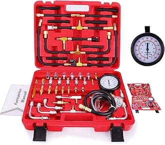 Pro Fuel Injection Pressure Tester Kit Gauge 0-140 PSI