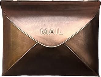 NACH Wall Mount Mailboxes for Outside, 12.5 x 5 x 10 inch Copper Wall Mailboxes for Outside, Waterproof Mailboxes for Outside - Envelope Mailbox