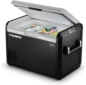 DometicCFX3 55-Liter Portable Refrigerator and Freezer with ICE Maker, Powered by AC/DC or Solar
