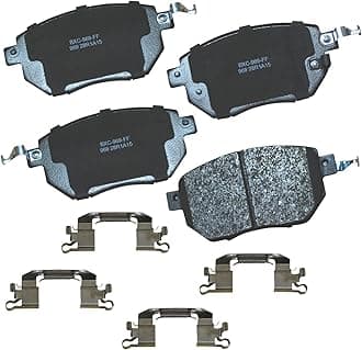 Bendix Premium SBC969 Ceramic Front Brake Pads for INFINITI FX35 2006-2003, FX45 2006-2003, Nissan Altima 2006-2005, Maxima 2008-2004, Murano 2012-2003