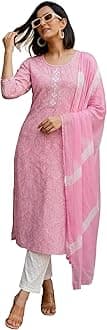 MIRCHI FASHION Pure Cotton Printed Kurta Set with Dupatta | 3 Piece Straight Fit Kurta Pant Set | Ethnic Office Wear Salwar Suit