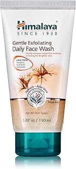 Himalaya Gentle Exfoliating Daily Face Wash for Deep Clean Pores & Soft, Moisturized, Renewed Skin, 5.07 oz, 1-PACK