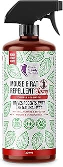 200ml Natural Rat & Mouse Repellent Spray - Eco-Friendly Peppermint & Cedarwood, Long-Lasting Home Protection, Safe for Family & Pets