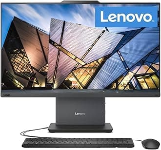 Lenovo ThinkCentre AIO 24" FHD IPS All-in-One Computer, 13th Gen Intel Processor up to 4.4 GHz, 32GB DDR5 RAM, 1TB PCIe SSD, Wi-Fi 6, USB-C, HDMI in&Out, KB&Mouse, Windows 11 Pro