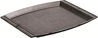 Lodge Seasoned Cast Iron Rectangular Griddle - 15 x 12.25 Inches. Jumbo Chef’s Serving Platter