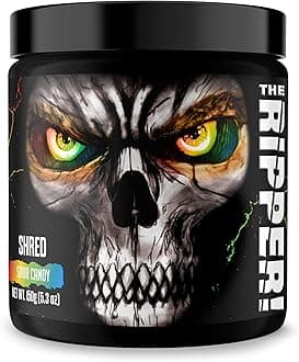 The Ripper! Fat Burner Pre Workout for Men & Women – Thermogenic Fat Burning Powder & Appetite Suppressant, Boost Energy & Endurance – Sour Candy 30 Servings
