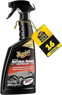 Meguiar's® Natural Shine Dashboard Cleaner (473 ml)| Sweet Fragrance | Non-Greasy Formula Cleans,Shines & Protects |Powerful UV blockers & 3M Protector Defends Against Fading, Cracking and ageing