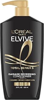 Elvive Total Repair 5 Repairing Conditioner for Damaged Hair Conditioner with Protein and Ceramide for Strong Silky Shiny Healthy Renewed Hair 28 Fl Oz