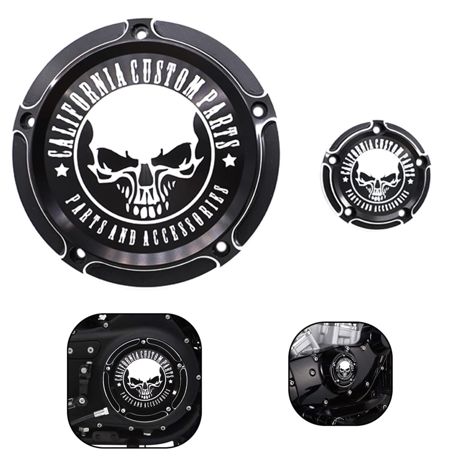 Derby Timer Timing Engine Cover-Skeleton Skull
