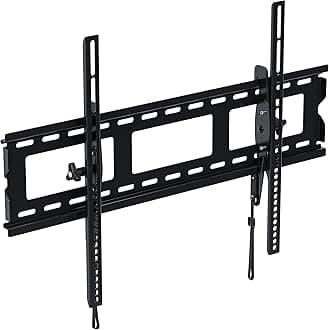 SANUS Tilting TV Wall Mount Bracket for 37" to 80" Displays up to 130lbs- Universal Low Profile Design w/ 10 Degree Tilt - Premium TV Mount Perfect for OLED & QLED