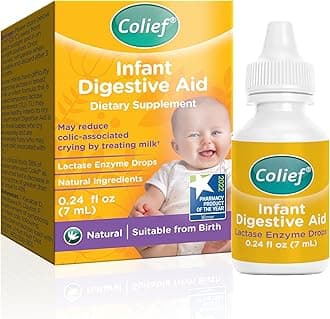 Infant Digestive Aid | Gas Drops for Babies | Natural & Safe Infant Gas Relief | Reduces Baby Colic, Tummy Bloating, Fussing & Crying (0.24)