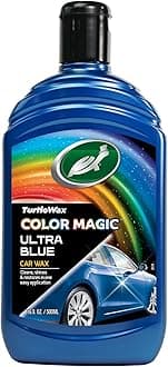 Turtle Wax Color Magic, Colour Restoring Car Polish, Blue, Minor Car Scratch Remover, Enhances Car Paint Colour, Providing Showroom Shine and Car Wax Protection, 500ml, Pack of 1