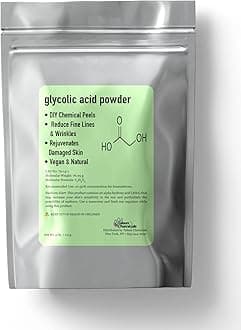 Glycolic Acid Powder DIY Glycolic Crystal Powder is Pure, DIY Cosmetics (4 Oz/113 grams)