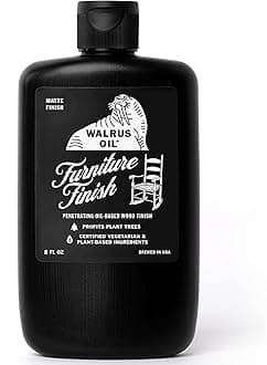 Walrus Oil - Furniture Oil, 100% Natural. Finish, Restore, and Protect Wood. VOC-Free, 8oz Bottle