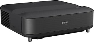 Epson EpiqVision Ultra LS650 Ultra Short Throw 3-Chip 3LCD Smart Streaming Laser Projector, 4K PRO-UHD, HDR, 3,600 Lumens, up to 120", Epson Setting Assistant, Android TV, Sound by Yamaha - Black
