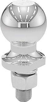 CURT 40003 Chrome Trailer Hitch Ball, 3,500 lbs, 2-Inch Diameter, 3/4 x 1-3/4-Inch Shank
