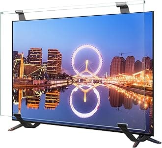 Fohil 43 Inch TV Screen Protector, HD Clear Acrylic Protective Display Protector, For Single-point Support, Dual-point Support, Wall-mounted TVs & Computer Monitors