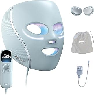 Shark CryoGlow LED Face Mask (FSA/HSA Eligible*) with Under-Eye Cooling, Anti-Ageing & Blemish Repair