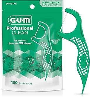 GUM Professional CLEAN Flosser Fresh Mint 150 Count Pack Of 1 - Packaging May Vary