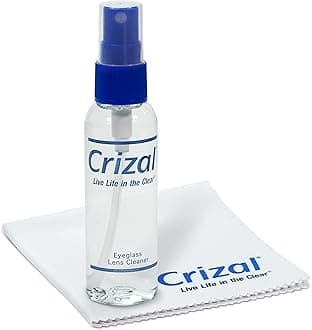 Crizal Eyeglass Lens Cleaning Kit – 1 Pack (2oz Spray + Microfiber Cloth) – Designed & Tested for AR-Coated Lenses – Complete Lens Care System