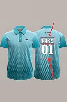 Dika Sports Custom Sports Cricket Jersey Customise t-Shirt for Men Personalised Name | 2 Year to 5XL