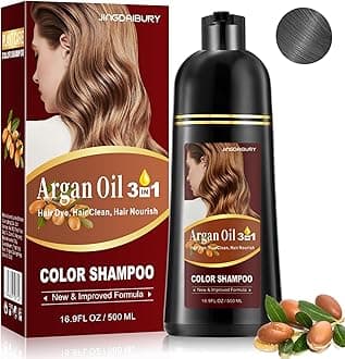 Silver Gray Hair Dye Shampoo, Hair Color Shampoo for Women & Men, Champu Para Canas,16.90 Fl Oz